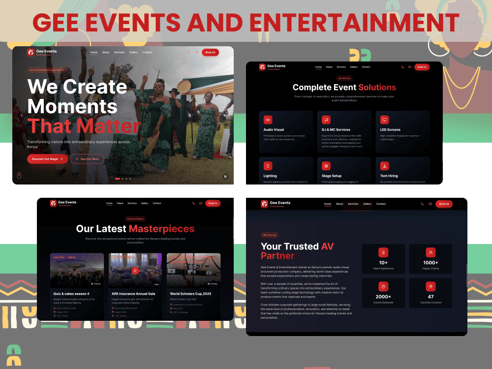 Gee Events Rebrand